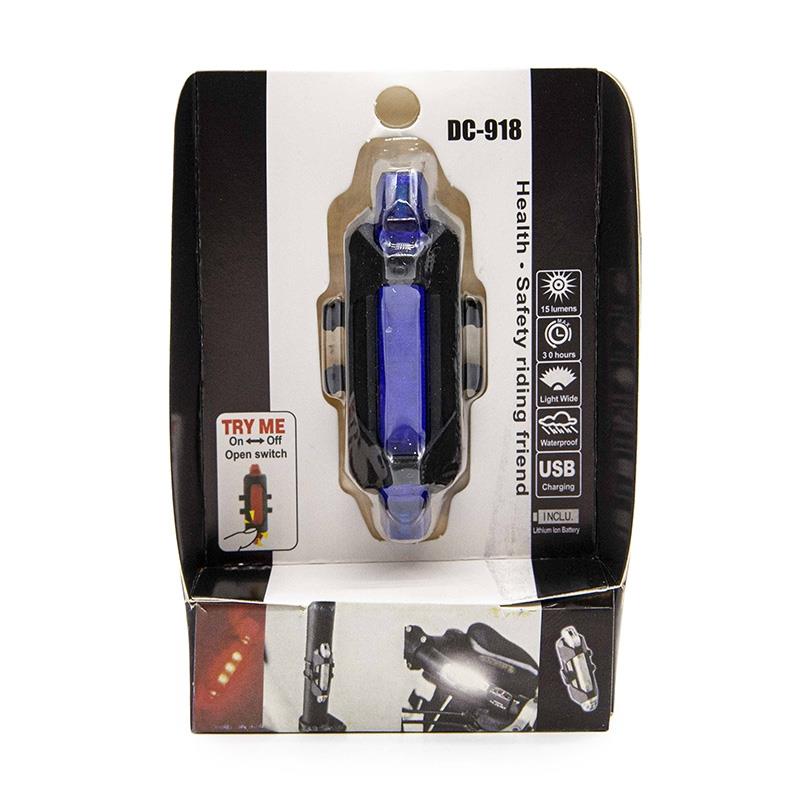 Luz de advertencia recargable azul