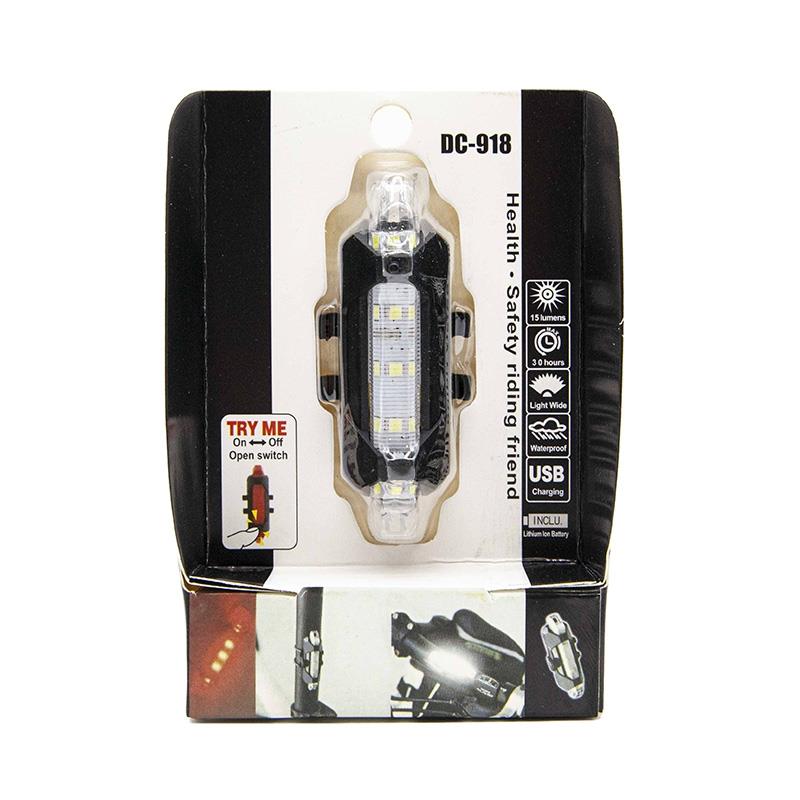 Luz de advertencia recargable blanca