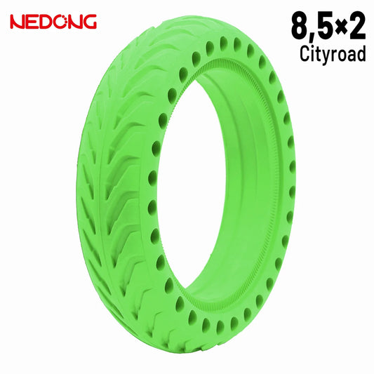 Rueda maciza 8,5x2 Agujereada VERDE Para Xiaomi