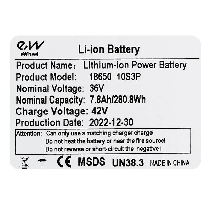 Batería Kugoo S1 36v 7,8Ah para  [Ewheel]