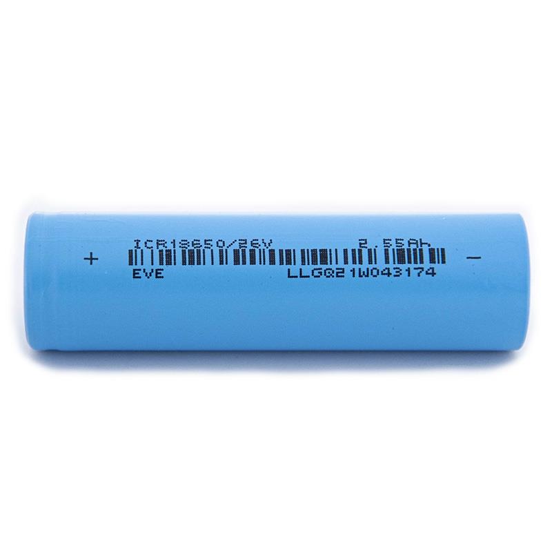 Celda 18650 2,55A/h 3C [EVE] - 100 uds