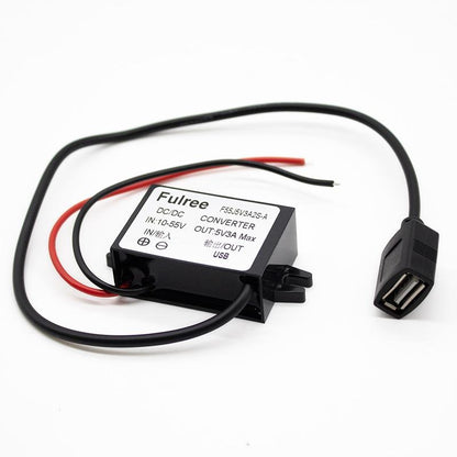 Conversor DC 11-55V a 5V 3A con puerto USB  [Fulree]