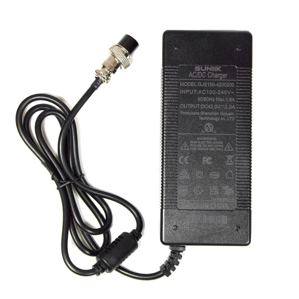 Cargador premium 42V 2A (conector 3 Pines GX16)