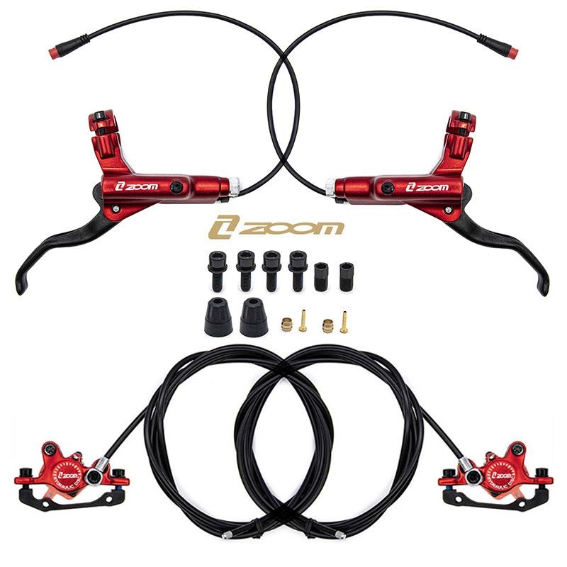 Kit de freno hidráulico rojo CR-3 Delantero R trasero L [Zoom]