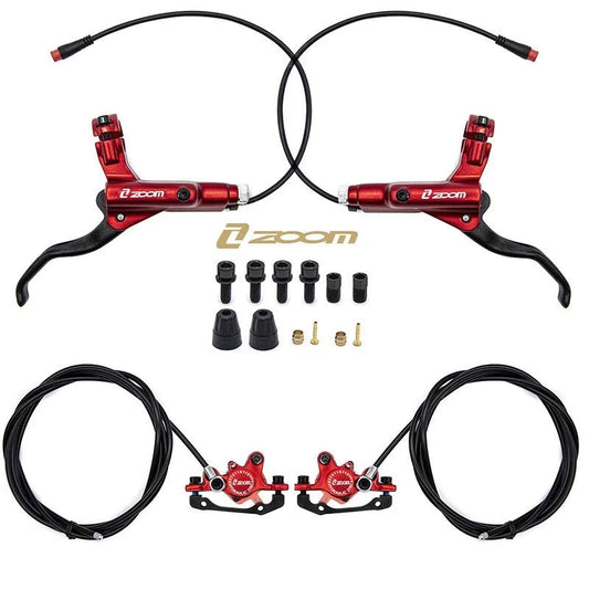 Kit de freno hidráulico rojo CR-3 Delantero L trasero R [Zoom]