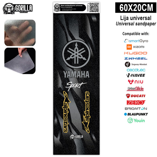 Base antideslizante universal Yamaha&amp;Alphine - Talla M - 60x20cm (Xiaomi, Smartgyro, Kukirin, Ninebot, Niu, Kaboo, Teverun)