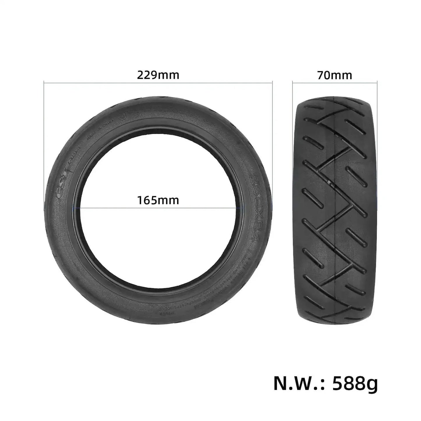 Neumático tubeless 250×64 para MI4 Ultra