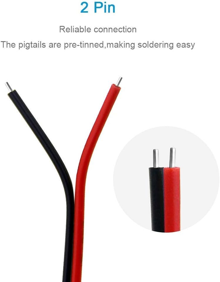 Conector SM 2 pines con cable 22 AWG - 5M/5H (pack 10 unidades) Pack 10 uds