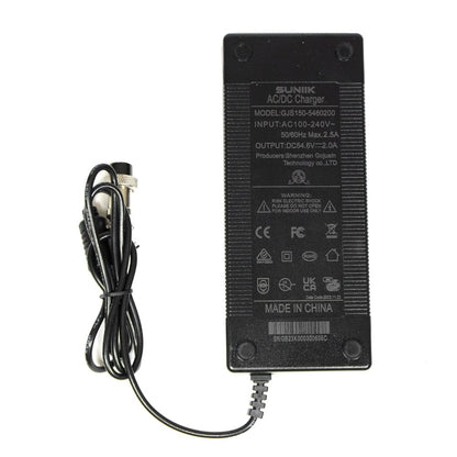 Cargador premium 54,6V 2A (conector 3 Pines GX16)