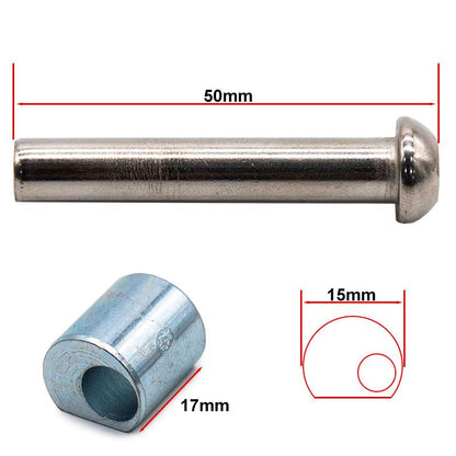 Pasador 8/M6x50mm para mástil Xiaomi primeras versiones 1S, Essential, Pro2