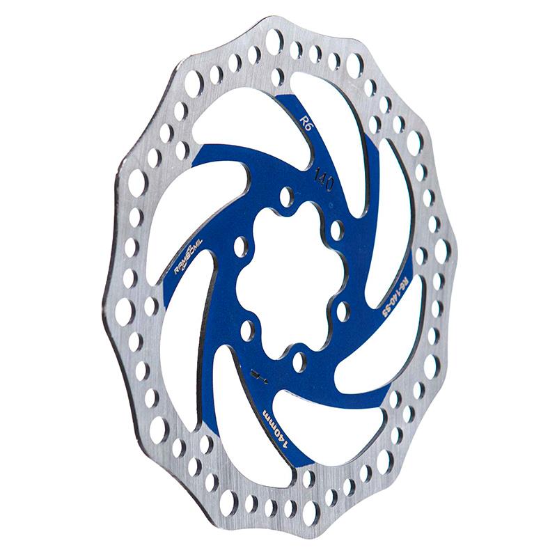 Disco de freno R6.1 140mm 6H azul