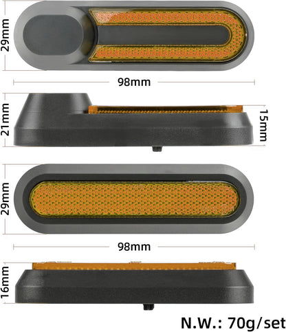 Tapa embellecedor catadióptrico reflectantes tornillo V2 para Xiaomi azul