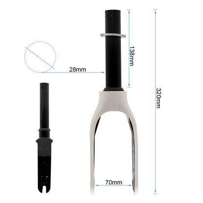 Horquilla con embellecedor blanco para Xiaomi