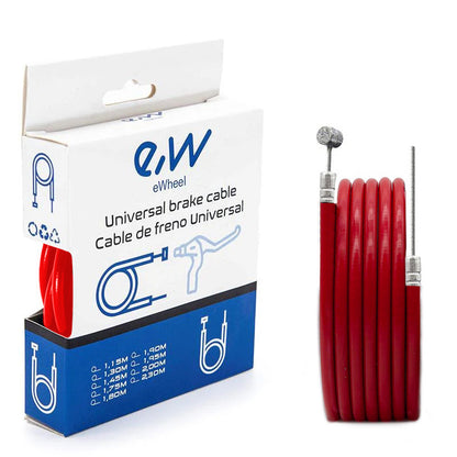Camisa y cable de freno rojo 1,80m