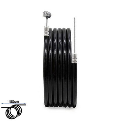 Camisa y cable de freno negro 1,80m