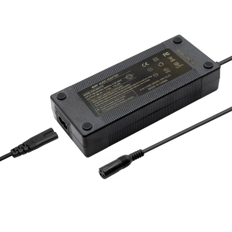 Cargador premium 60v (salida 66,4v)  2A conector Gx16 [Ewheel]