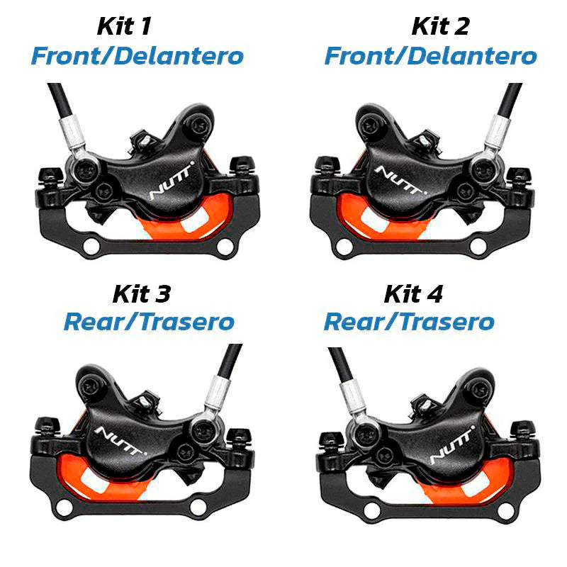 Kit de freno hidráulico negro A5-D Delantero L trasero L [NUTT]