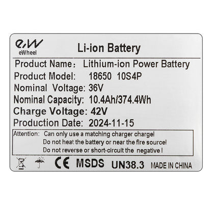 Batería externa 36V 10,4 A/h  [Ewheel]