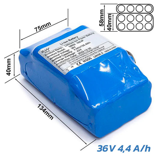 Batería externa Xiaomi 36V 4,4 A/h y similares