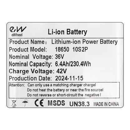 Batería externa 36V 6,4 A/h  [Ewheel]