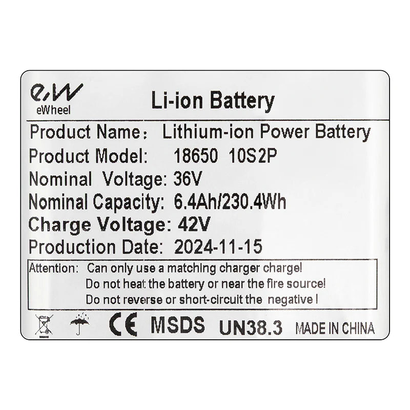 Batería externa patinete Xiaomi 36V 6,4 A/h