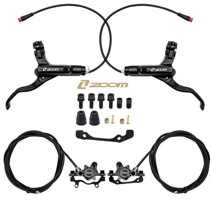 Kit de freno hidráulico negro CR-3 Delantero R trasero L [Zoom]