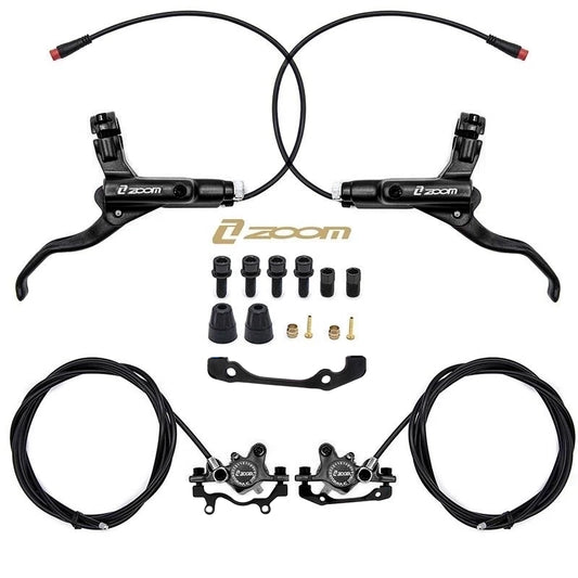 Kit de freno hidráulico negro CR-3 Delantero R trasero L [Zoom]