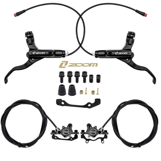 Kit de freno hidráulico negro CR-3 Delantero L trasero R [Zoom]