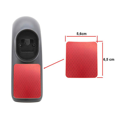 Pegatina reflectante 50x60mm roja para guardabarros Xiaomi - 10uds