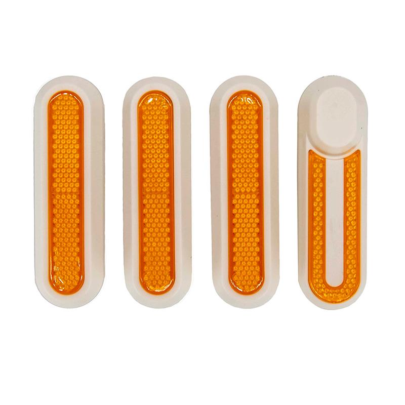 Catadióptrico blanco con reflector amarillo para Xiaomi