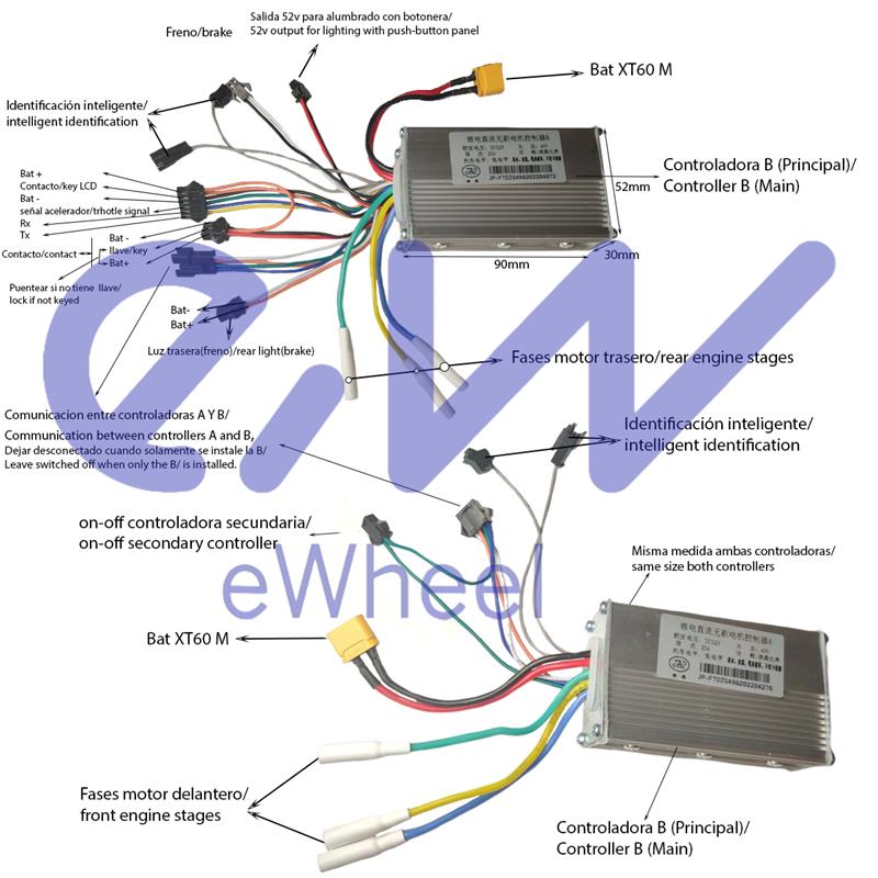 Controladora 52V 25A 800W-A LCD JP [J&P]