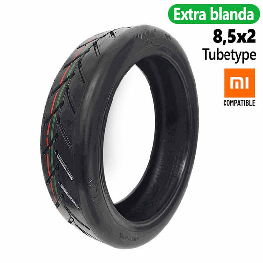 Rueda Cubierta 8,5x2-6,1 tubetype - (Goma blanda)