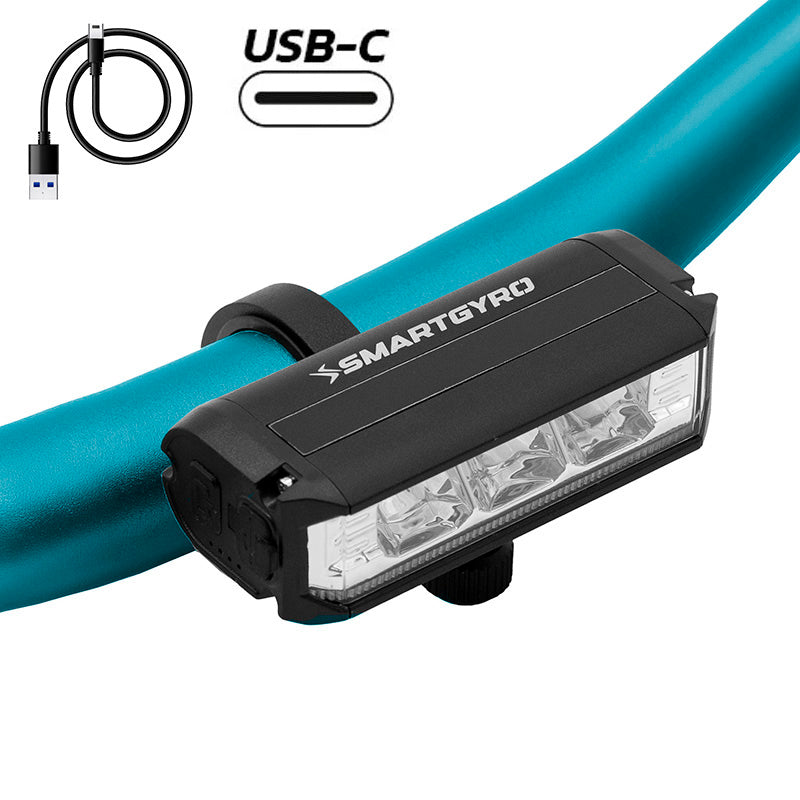 SMG Luz LED delantero recargable USB-C PRO HD
