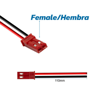 Conector JST con cable - 10 HEMBRA