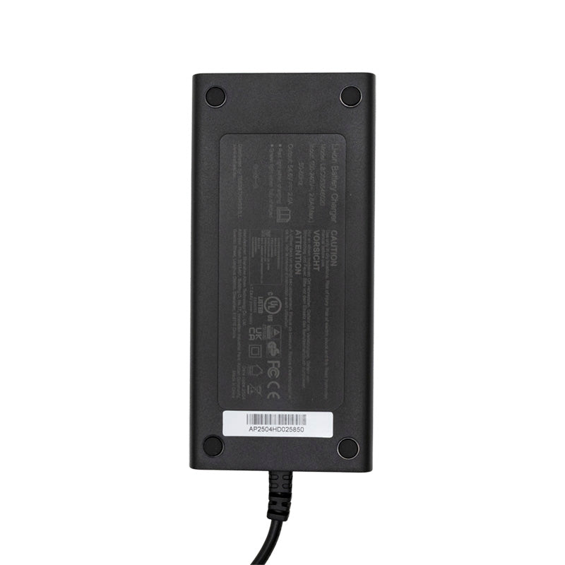Cargador premium 48V (salida 54,6v) 2A conector DC 5,5x2,5mm
