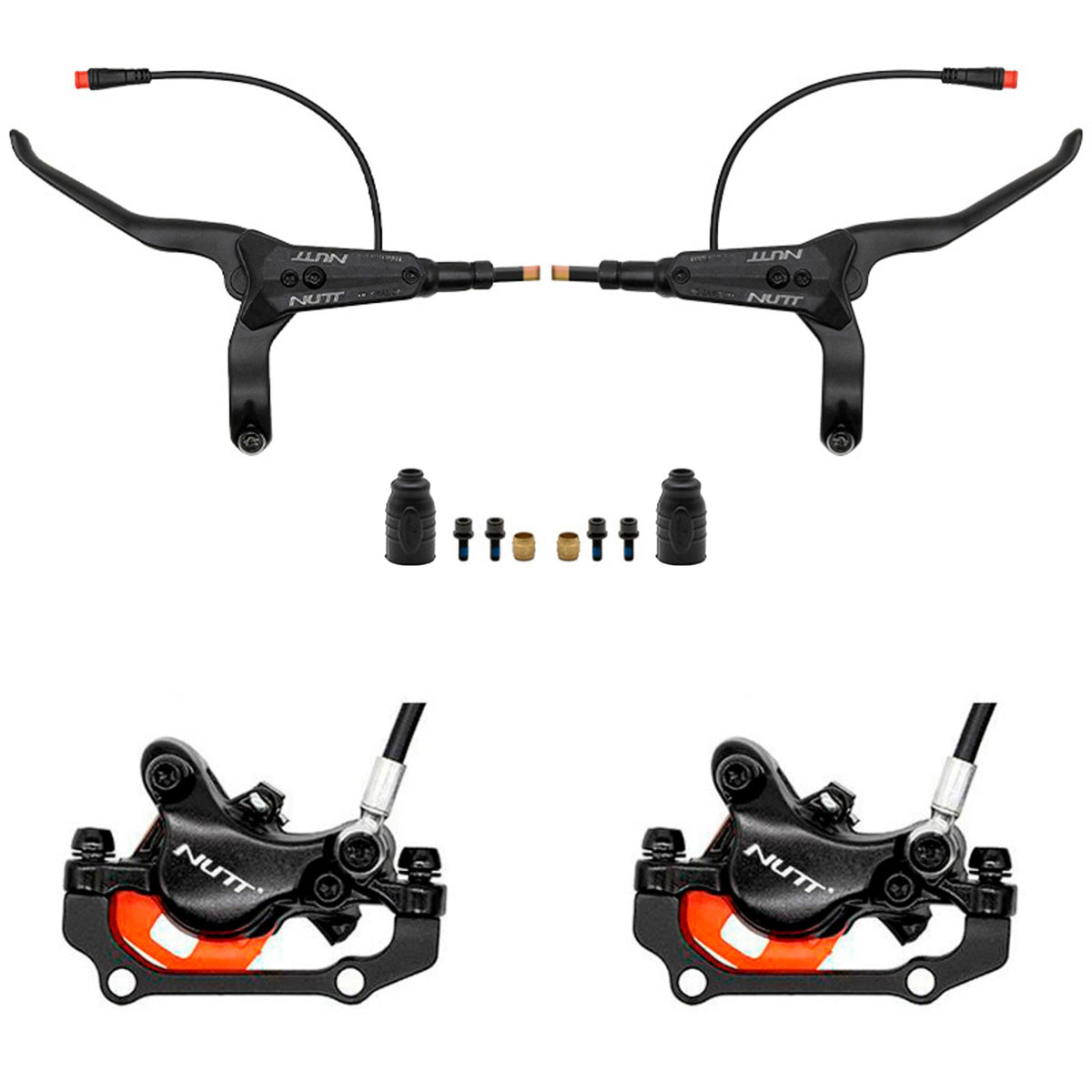 Kit de freno hidráulico negro A5-D Delantero R trasero R [NUTT]