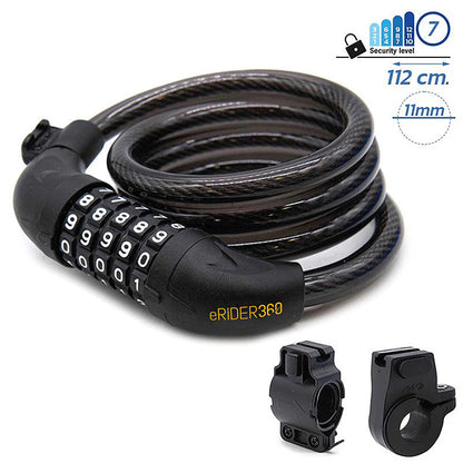 Candado de cable con contraseña [Ewheel] - 1,1M