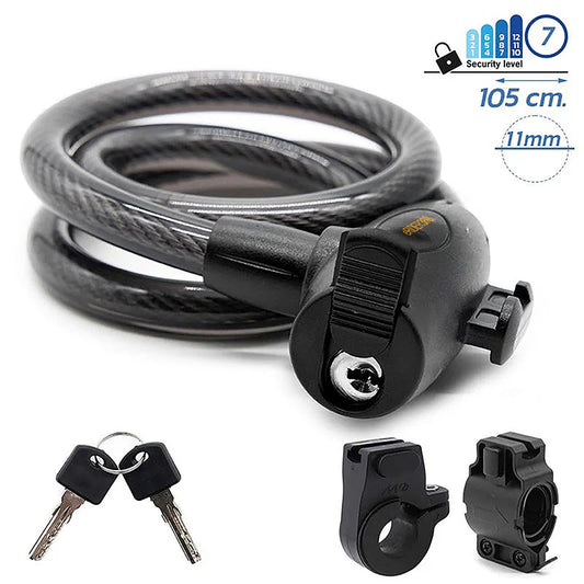 Candado de cable con llave [Ewheel] -105cm