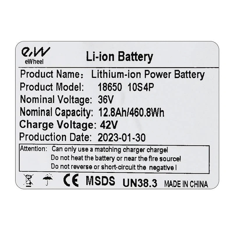 Batería externa 36V 12,8 A/h  [Ewheel]