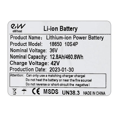 Batería externa 36V 12,8 A/h  [Ewheel]