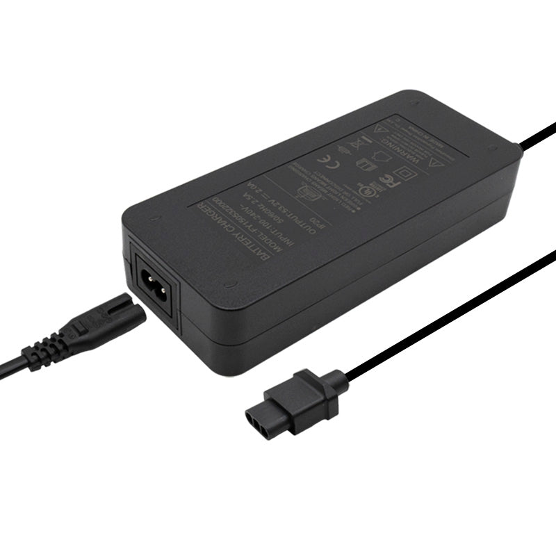 Cargador premium 48V (salida 53,2v) 2A para NIU -conector  SJT-125E