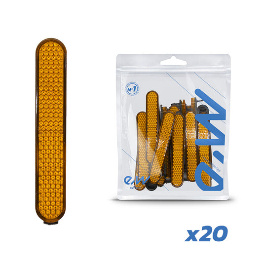 Reflector amarillo catadióptrico Xiaomi - Pack 20