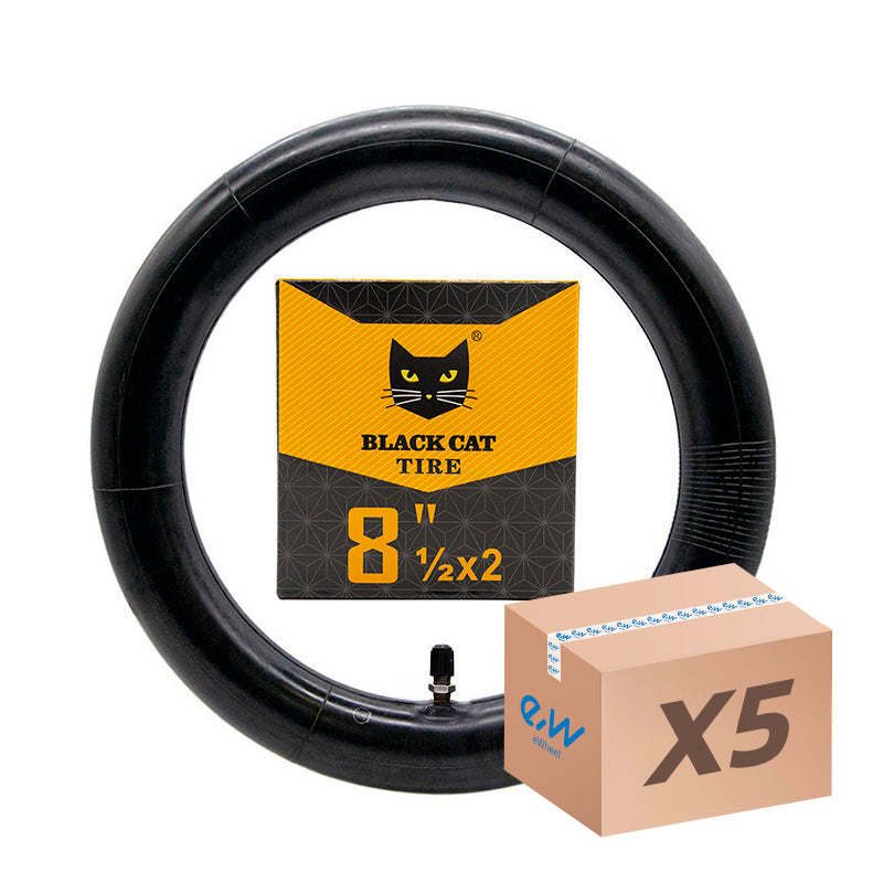 Cámara de aire 8,5x2 Black Cat - válvula recta -5uds