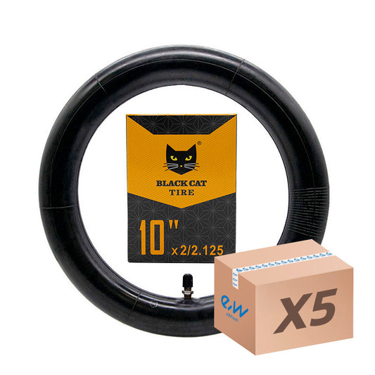 Cámara de aire 10x2/2,125 Black Cat-válvula recta -5uds