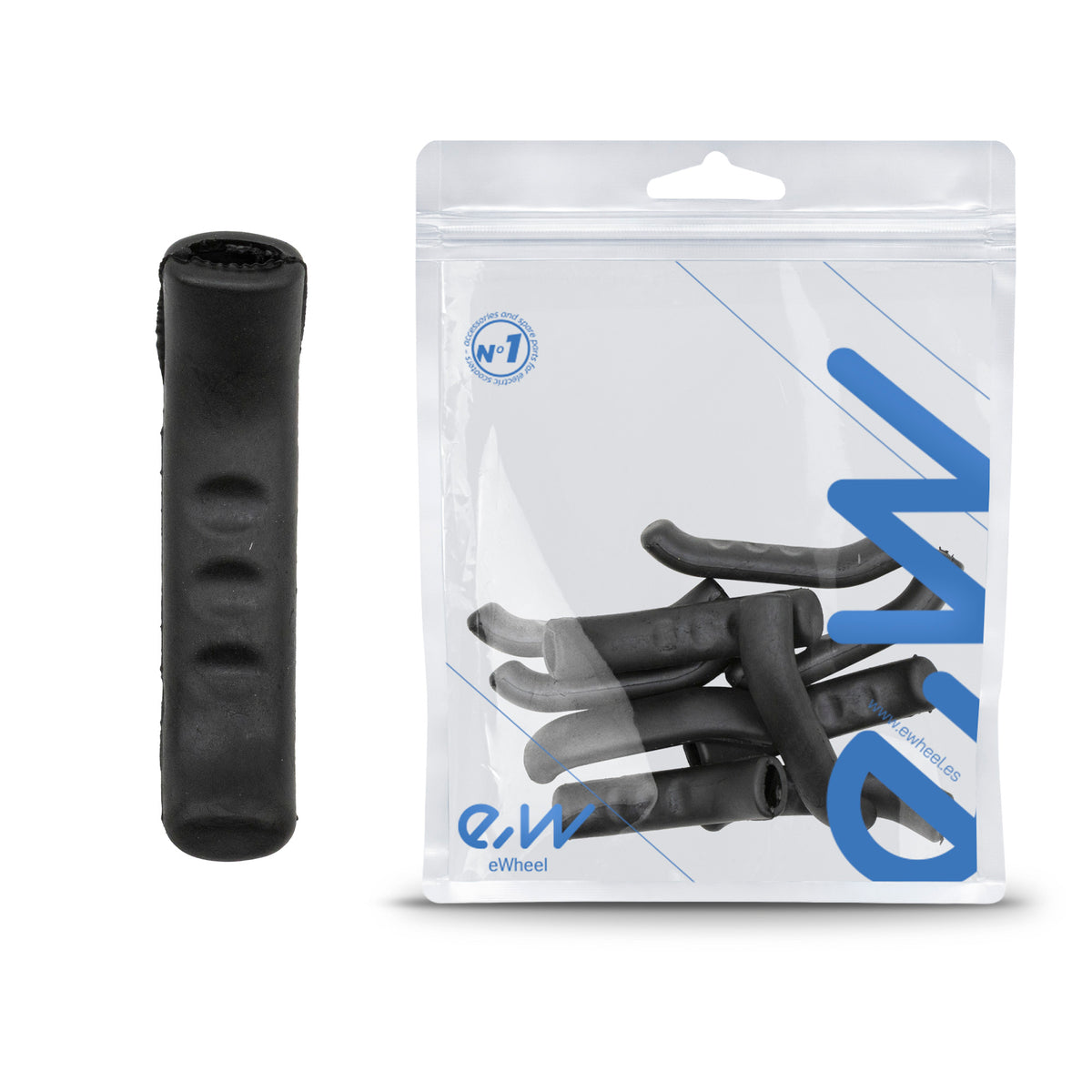 Embellecedor de silicona para maneta freno negro - 10 uds