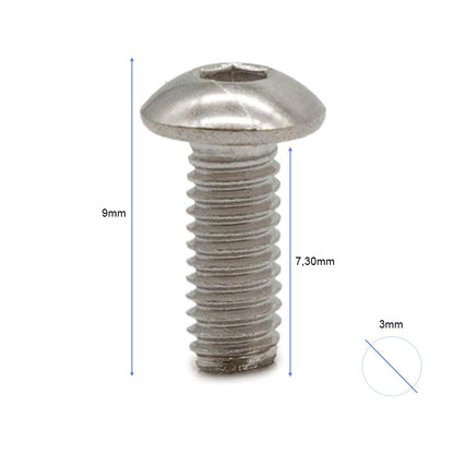 Tornillo tapa batería M365/1S/Pro/Pro2/Mi3/Mi3 lite/Essential/Mi4 pro -100pcs