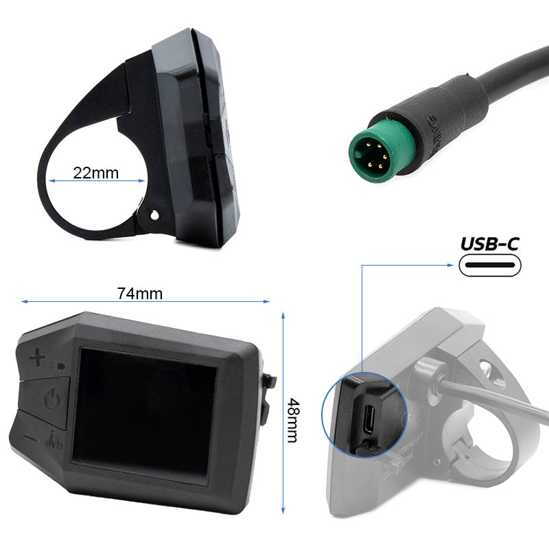 Kit electrónica para bicicleta EWEBK-001