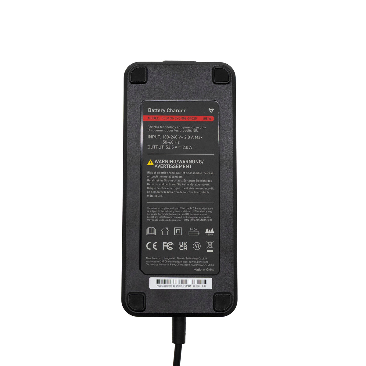 Cargador Niu K3