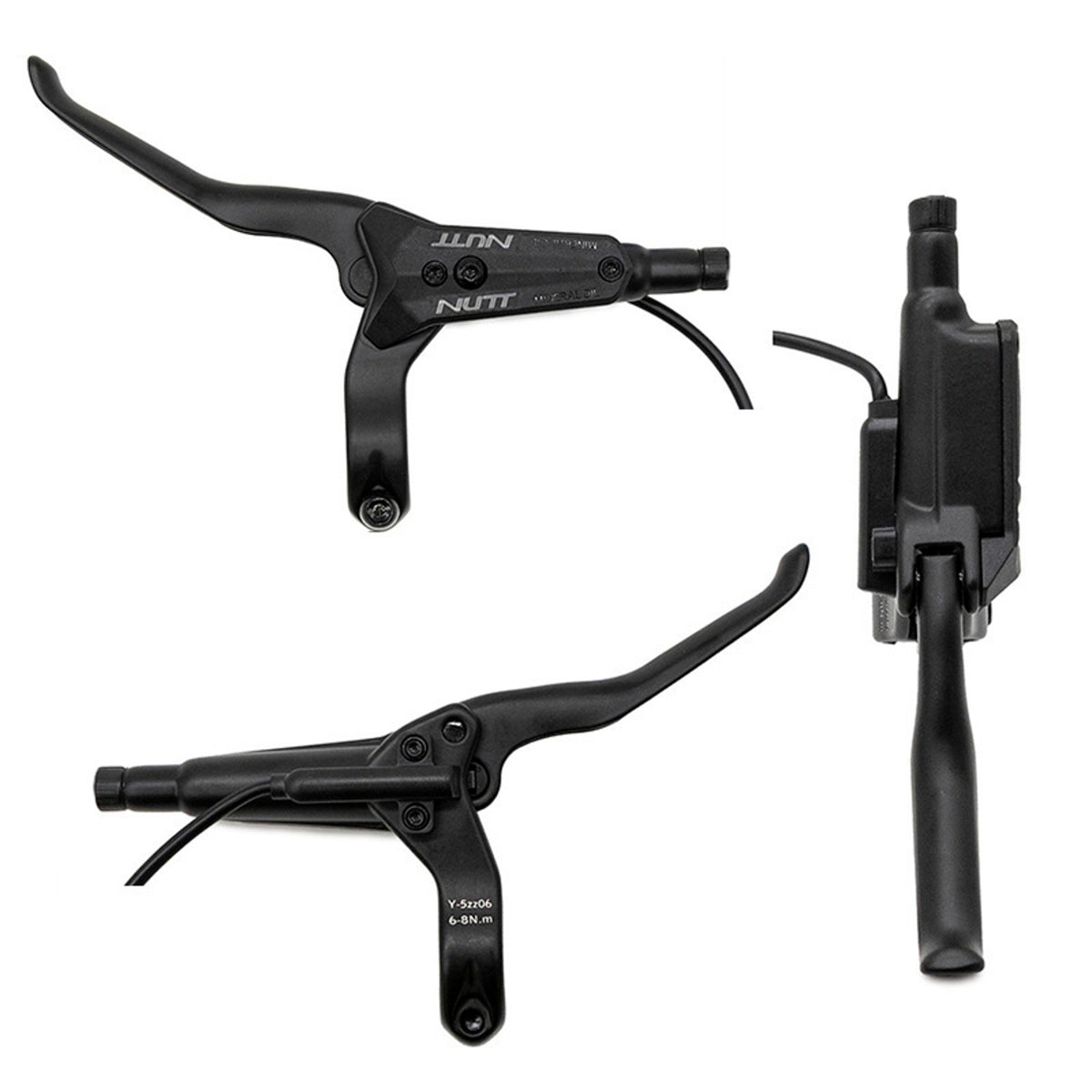 Kit de freno hidráulico negro Y5 Delantero L trasero R [NUTT]