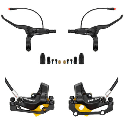 Kit de freno hidráulico negro Y5 Delantero L trasero R [NUTT]